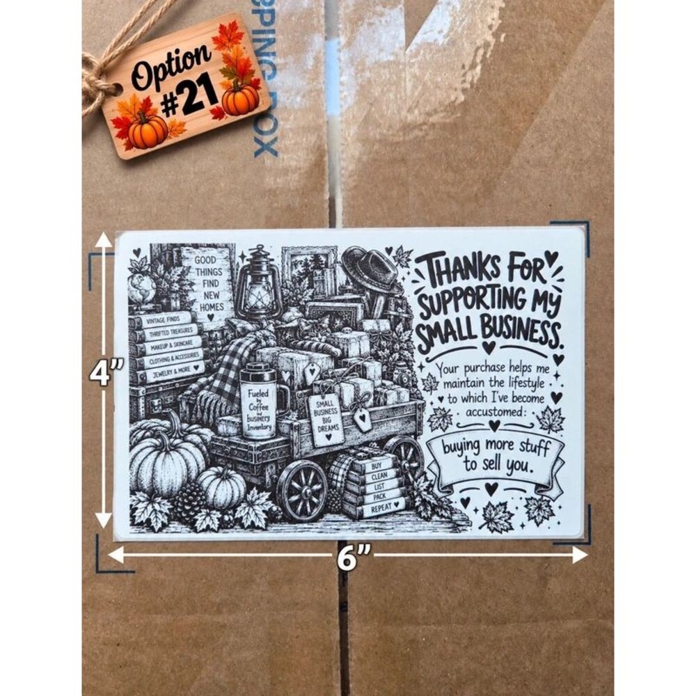 Large 4x6" Thermal Shipping Stickers - Design #21
